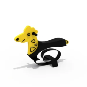 Dog spring rider playground equipment for kids