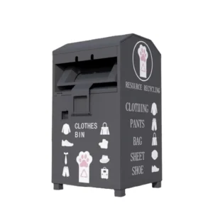 galvanized steel used clothes recycling bin