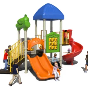 Double lane commercial playground slide outdoor