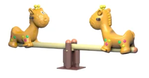 Playground seesaw for residential community