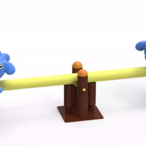 Heavy duty base of outdoor playground seesaw