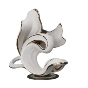 Abstract Geometric Stainless Steel Landscape Sculpture